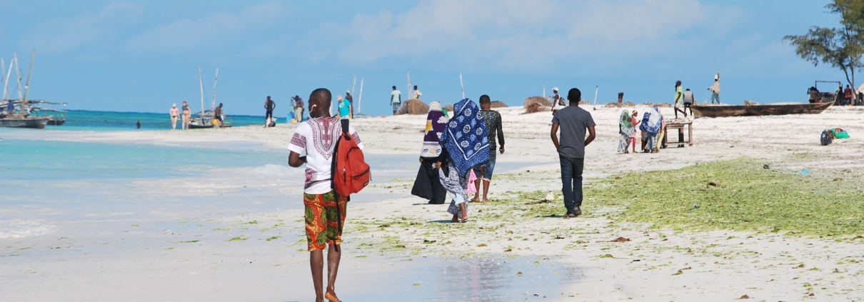 People on a beach