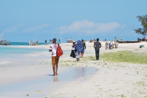 People on a beach
