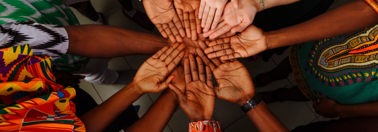 Hands forming a circle