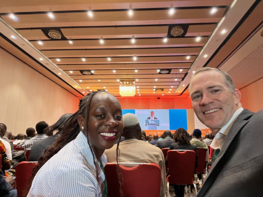 Alex Rees with Brenda Mareri, Food Systems Senior Manager and Kenya Lead at the African Food Fellowship