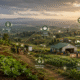 ChatGPT image showing the relationships of different bodies overlaying an African farming scene